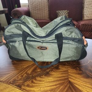 Green and Black Duffle Bag